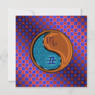 Scorpio & Wood Ox Card