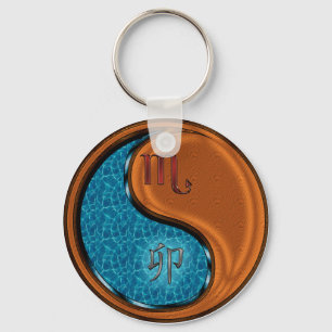 Scorpio & Wood Rabbit Keychain
