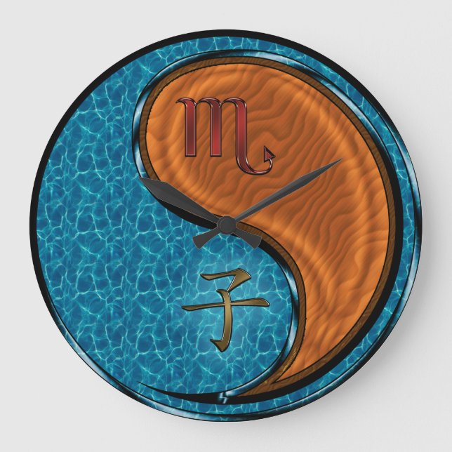 Scorpio & Wood Rat Large Clock (Front)