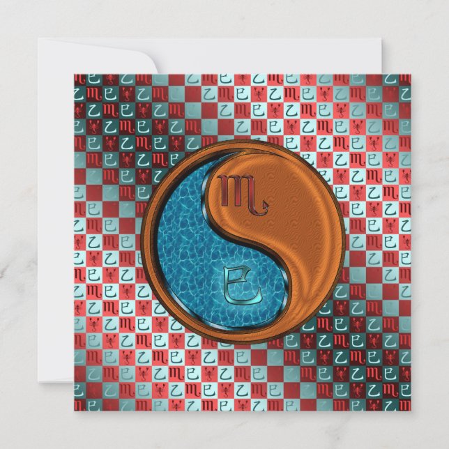 Scorpio & Wood Snake Card (Front)