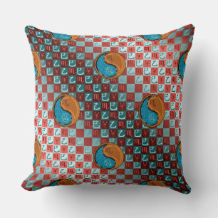 Scorpio & Wood Snake Throw Pillow