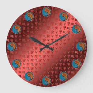 Scorpio & Wood Tiger Large Clock