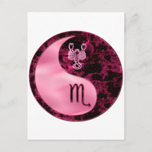 Scorpio Yin Yang Postcard