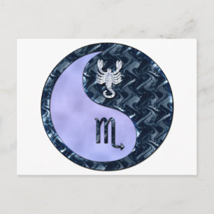 Scorpio Yin Yang Postcard