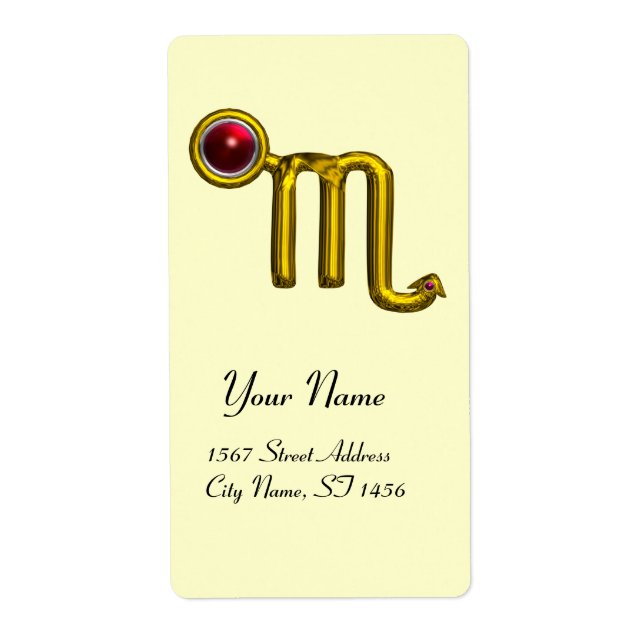 SCORPIO ZODIAC ANNIVERSAIRE GRENADE ROUGE (Devant)