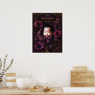 Scorpio Zodiac Art   Dreamy Astrology Collection Poster