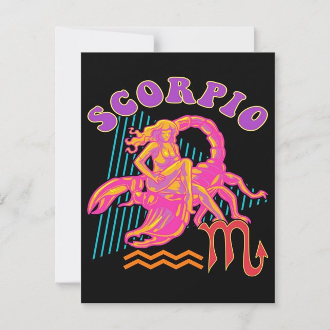 Scorpio Zodiac Art Owner Gift | Cute, Funny Gift Invitation (Front)