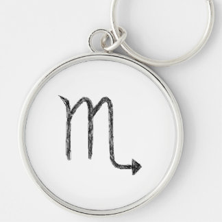 Scorpio. Zodiac Astrology Sign. Keychain