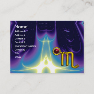 SCORPIO ZODIAC BIRTHDAY Red Grenade Business Card