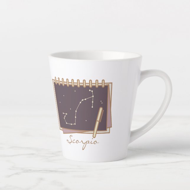 Scorpio Zodiac Boho Coffee Mug (Right)