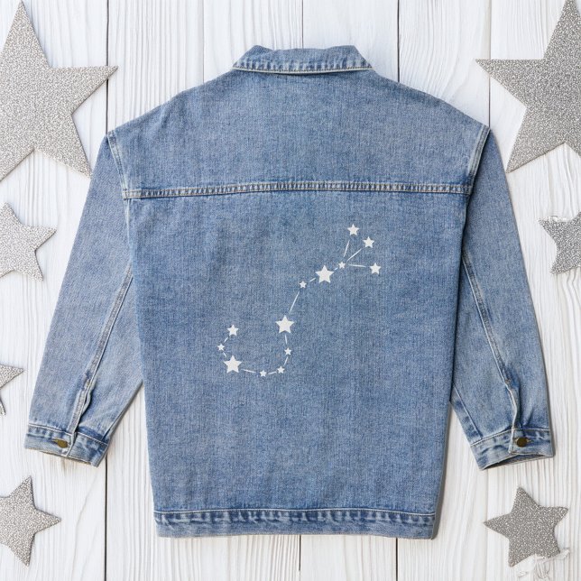 Scorpio Zodiac Constellation Denim Jacket (Creator Uploaded)