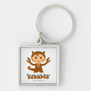 Scorpio Zodiac for Kids Keychain