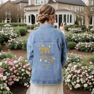 Scorpio Zodiac Modern Personalized Jean Denim Jacket