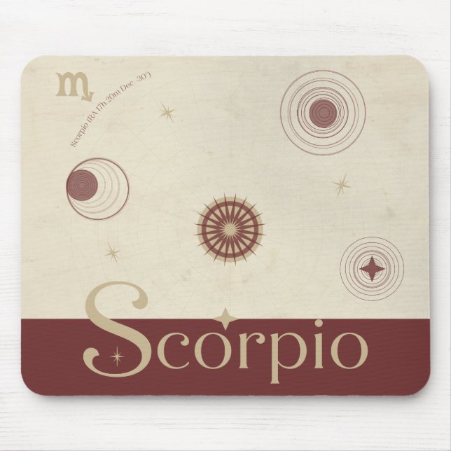Scorpio Zodiac Mousepad (Front)