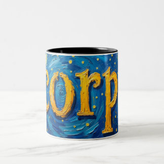 Scorpio Zodiac Mug - Astrologie nocturne étoilée A