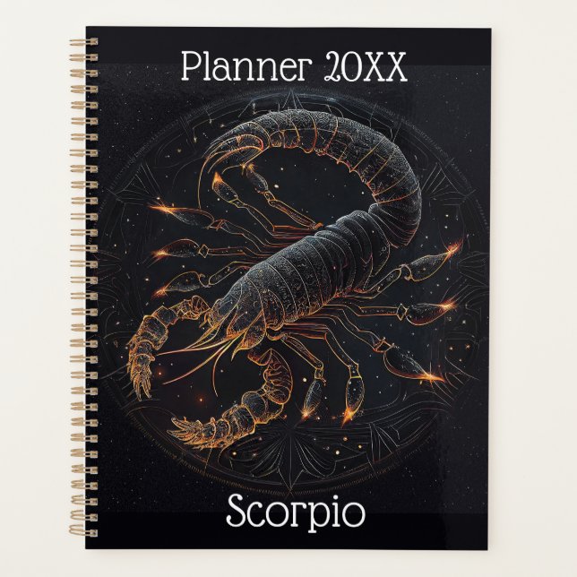 Scorpio Zodiac  Planner (Front)