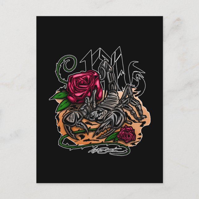 Scorpio - Zodiac Postcard (Front)