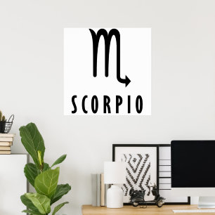 Scorpio zodiac poster