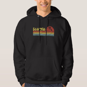 Scorpio Zodiac Sign 70s Hippie Style 3 Hoodie