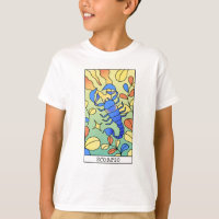 Scorpio Zodiac Sign Abstract Art Vintage