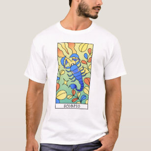 Scorpio Zodiac Sign Abstract Art Vintage  T-Shirt