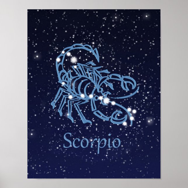 Scorpio Zodiac Sign and Constellation (Front)