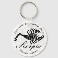 Scorpio Zodiac Sign Astrology Black White Custom