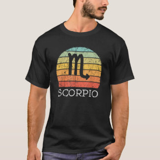 Scorpio Zodiac Sign Astrology Vintage Scorpio Birt T-Shirt