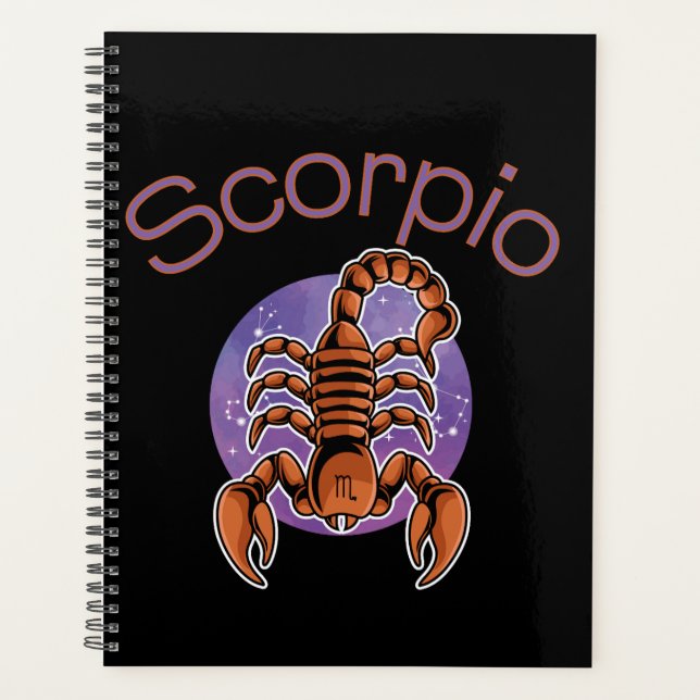 Scorpio Zodiac Sign Calendar Planner (Front)