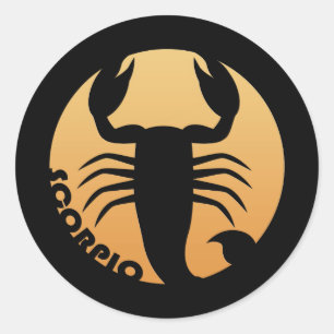 Scorpio Zodiac Sign Classic Round Sticker