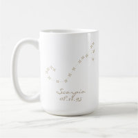 Scorpio Zodiac Sign Custom Birthday Mug
