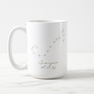 Scorpio Zodiac Sign Custom Birthday Mug