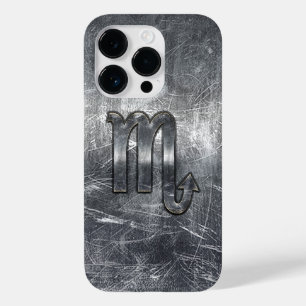 Scorpio Zodiac Sign Distressed Industrial Style Case-Mate iPhone 14 Pro Case