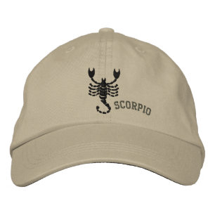 Scorpio Zodiac Sign Embroidered October 23 -Nov 21 Hat