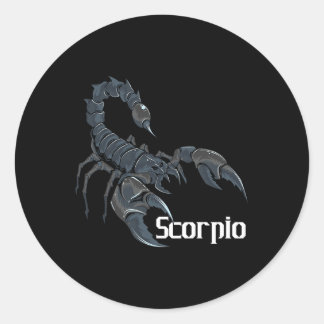 Scorpio Zodiac Sign Horoscope Lover Astrologist Me Classic Round Sticker