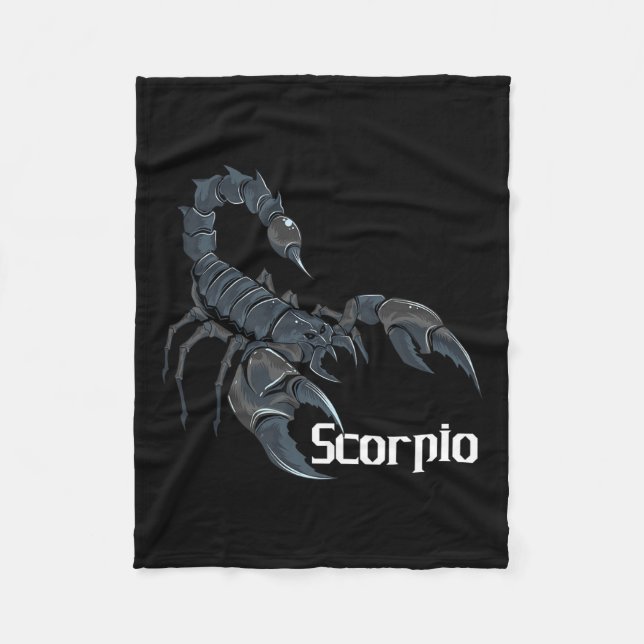 Scorpio Zodiac Sign Horoscope Lover Astrologist Me Fleece Blanket (Front)