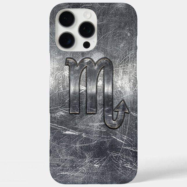 Scorpio Zodiac Sign in Grunge Distressed Style Case-Mate iPhone Case (Back)