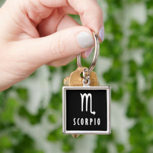 Scorpio zodiac sign keychain