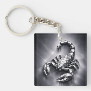 scorpio zodiac sign keychain