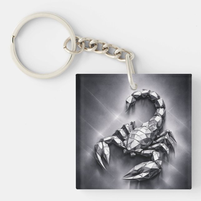 scorpio zodiac sign keychain (Front)