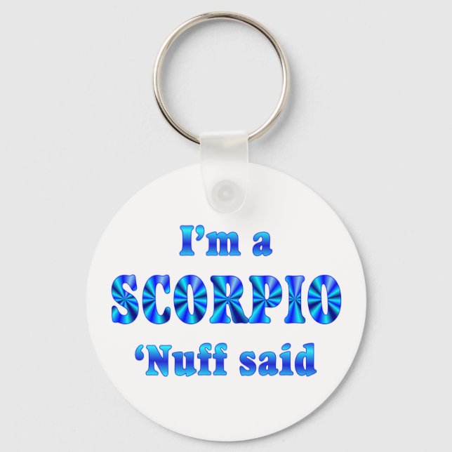 Scorpio Zodiac Sign Keychain (Front)