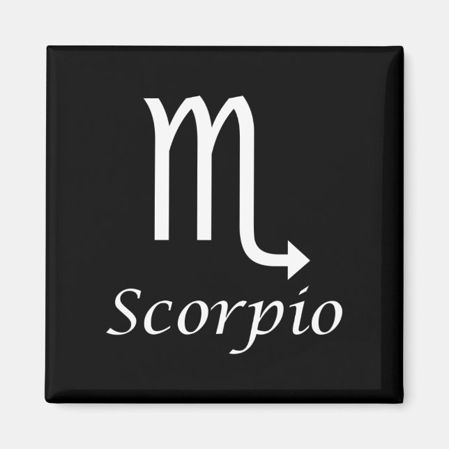 'Scorpio' Zodiac Sign Magnet (Front)