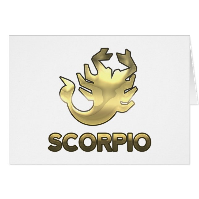 Scorpio zodiac sign - old gold edition (Front Horizontal)