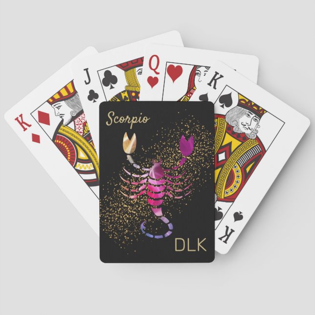 Scorpio - Zodiac Sign Playing Cards (Back)