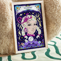 Scorpio Zodiac Sign Poster - Intense and Water