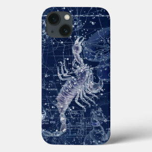 Scorpio Zodiac Sign Vintage Illustration iPhone 13 Case