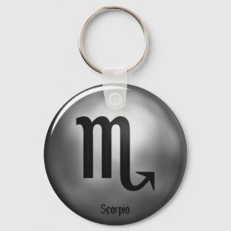 Scorpio Zodiac Silver Colour Keychain
