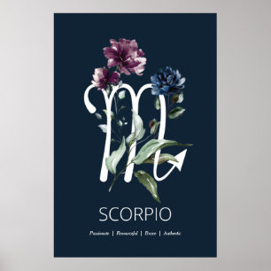 Scorpio Zodiac Star Sign Art Print