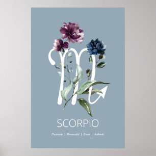 Scorpio Zodiac Star Sign Art Print