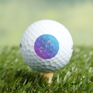 Scorpio Zodiac Star Sign Horoscope Constellation Golf Balls